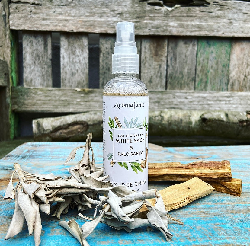 Witte Salie & Palo Santo Smudge Spray voor Huisreiniging